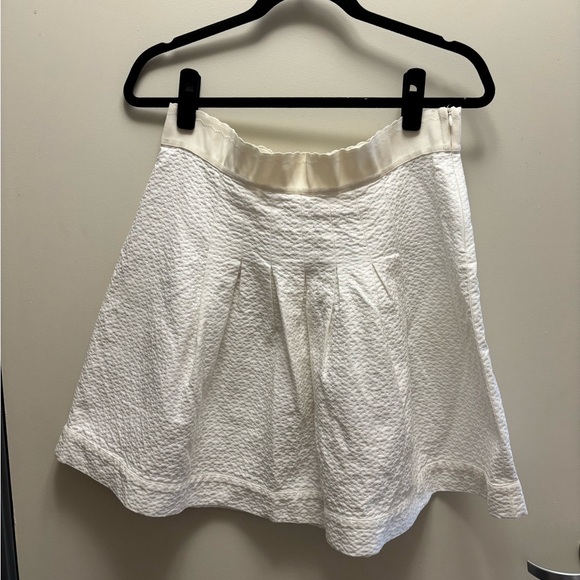 Blumarine Dresses & Skirts - Blumarine White Textured Circle Skirt